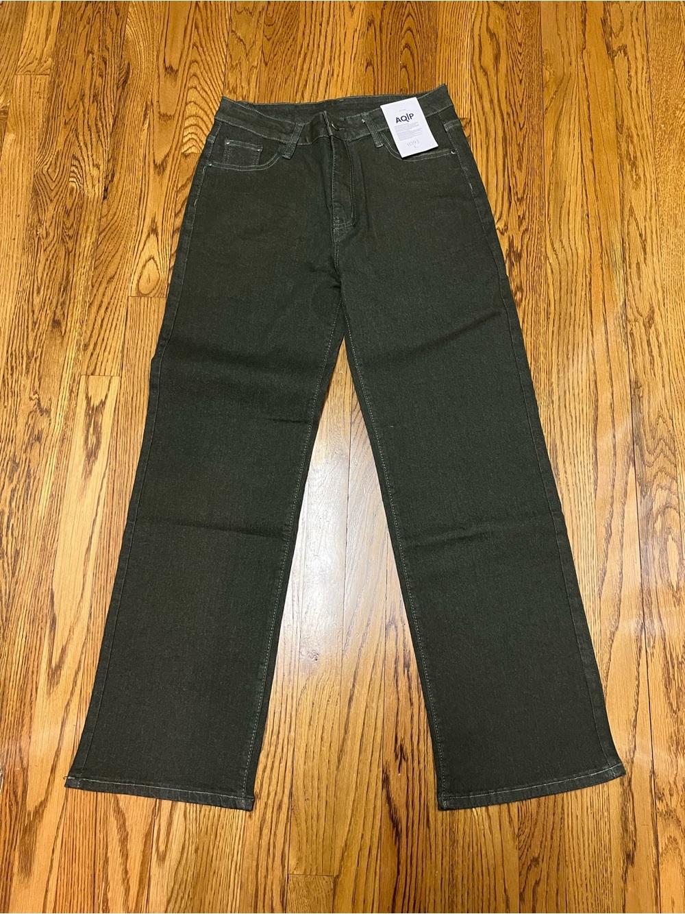 A.P.C. Men's Straight Jeans in Olive Green